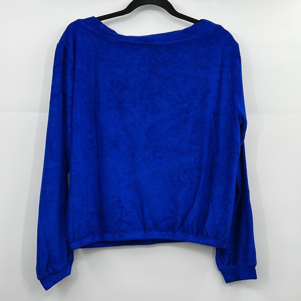 🆕Generation Love Alyssa Terry Sweatshirt Cobalt Blue - Picture 9 of 11